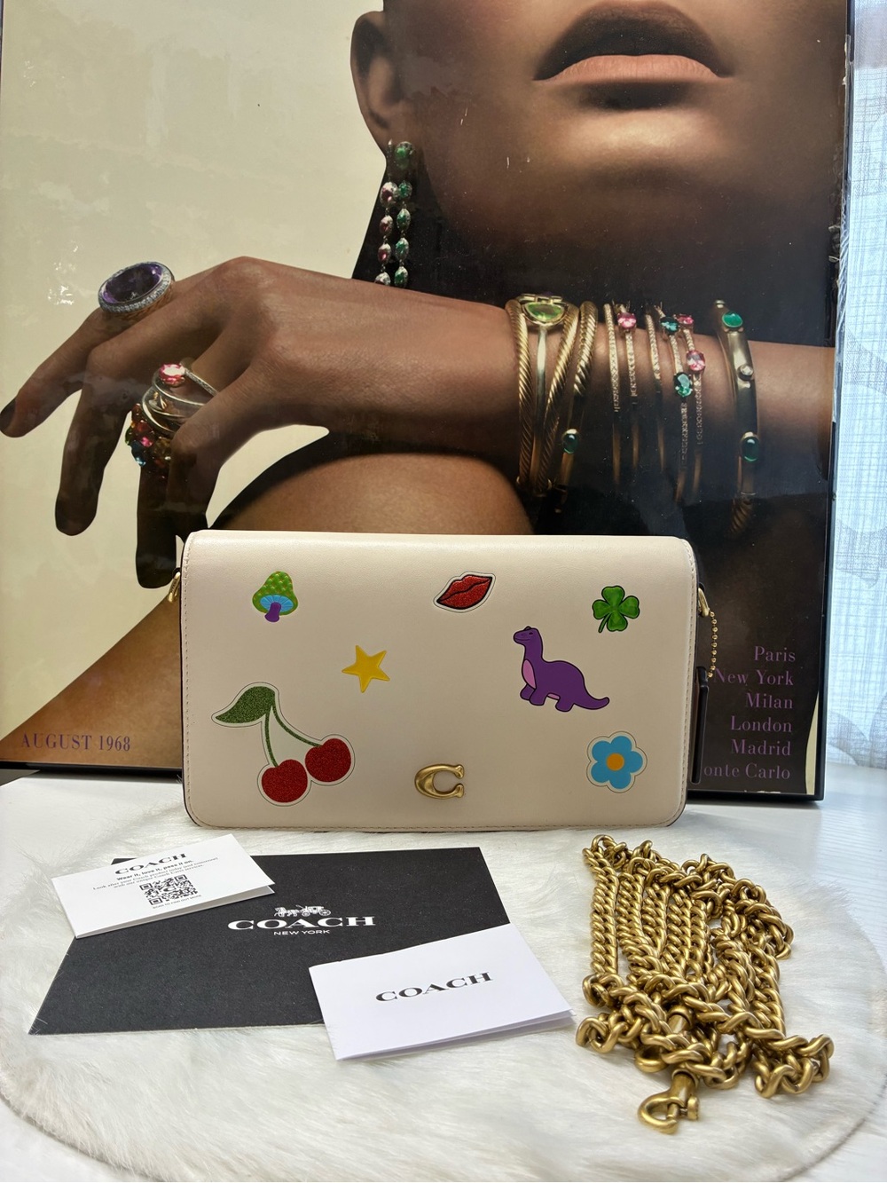 Coach Mila NEW IN ORIGINAL PACKING stickers collection crossbody